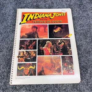 Vintage 1984 Indiana Jones & the Temple of Doom Spiral Wide Rule Notebook